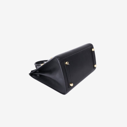 Hermès Birkin 25 in Noir Epsom Leather with Gold Hardware