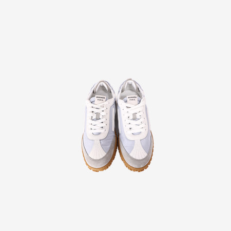 Hermès Jet Sneakers in Blue/Grey Suede (Size 38)