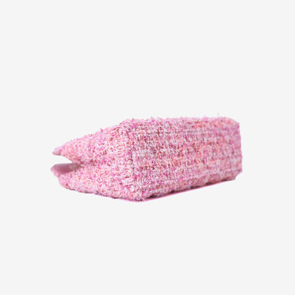 Chanel Small Kelly Nano Shopper in Pink Tweed Leather with Gold Hardware