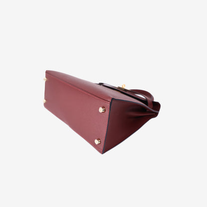 Hermès Kelly 28 in Rouge H Epsom Leather with Gold Hardware