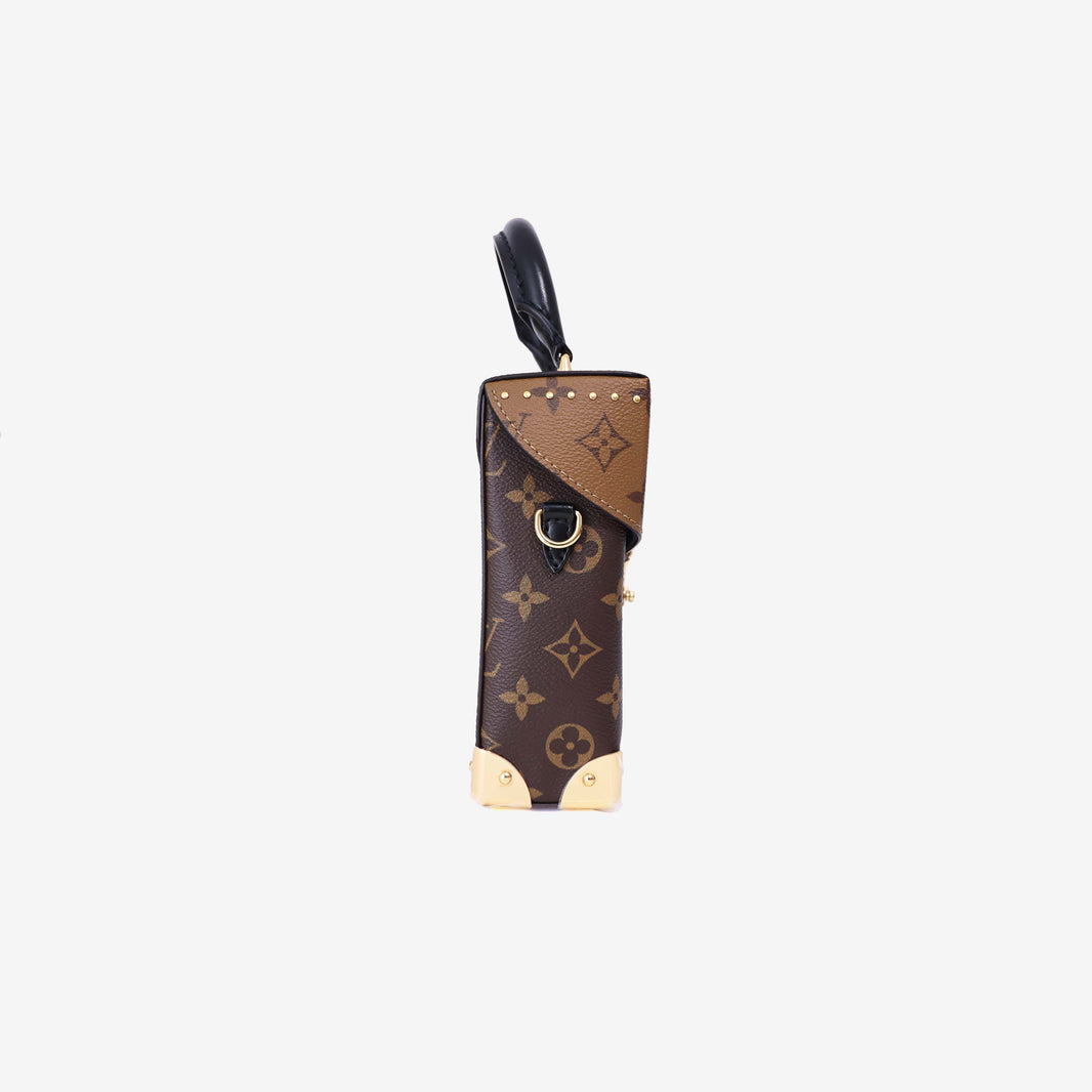 Louis Vuitton Camera Box Bag in Brown Monogram Canvas with Gold Hardware side view