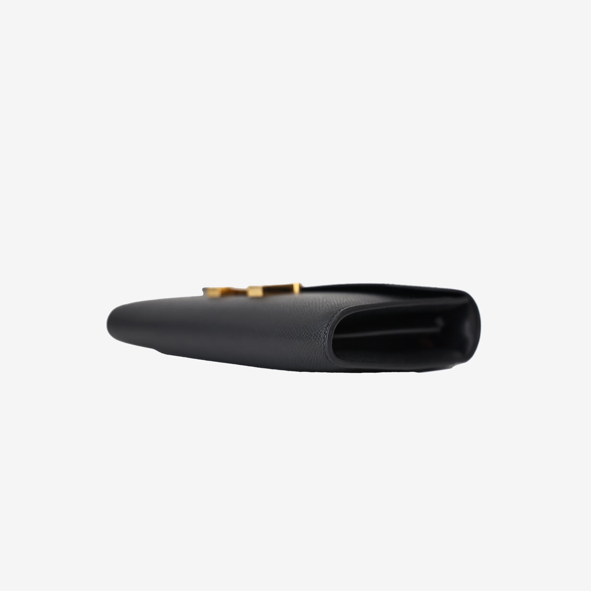 Hermès Constance To Go in Noir Epsom Leather with Palladium Hardware bottom side view