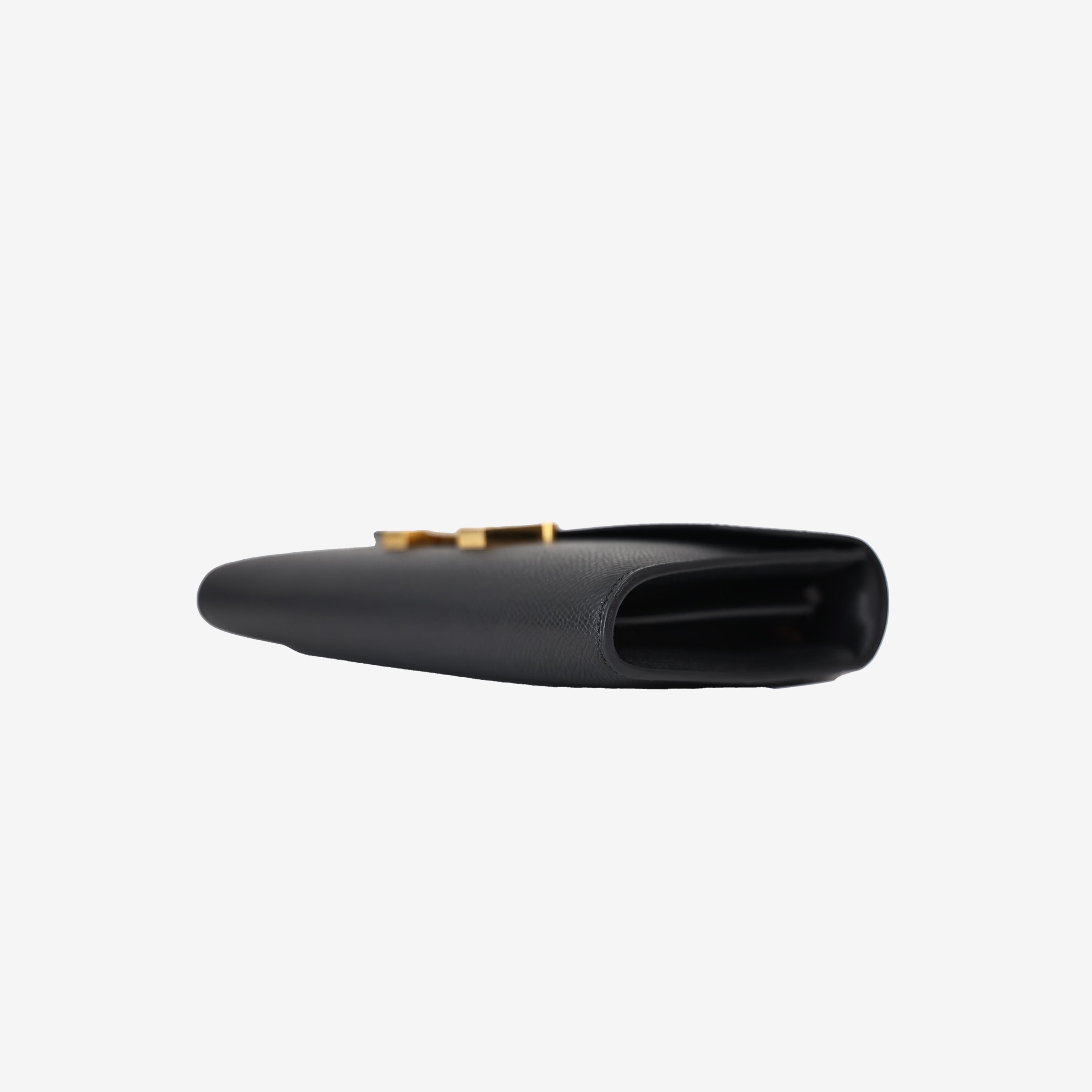 Hermès Constance To Go in Noir Epsom Leather with Palladium Hardware bottom side view