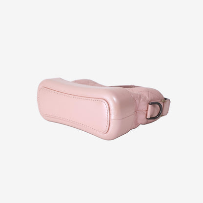 Chanel Gabrielle Small Hobo Bag in Pink Calfskin Leather with Gold Hardware