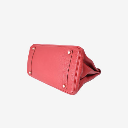 Hermès Birkin 35 in Red Togo Leather with Gold Hardware