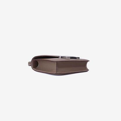 Hermès Constance 24 in Etoupe Epsom Leather with Palladium Hardware bottom side view