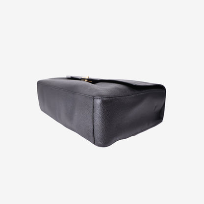 Chanel 2026 Matthieu Blazy Maxi Oversized Flap Bag 38.5 (Airport Bag) in Black Grained Calfskin with Gold Hardware (Contact to Enquire)