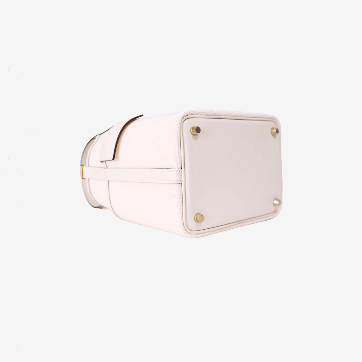Hermès Picotin Cargo in Nata Swift Leather with Toile Canvas with Gold Hardware bottom side view
