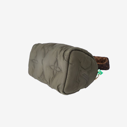 Louis Vuitton Pillow Speedy 25 Bag in Khaki Green Nylon with Gold Hardware