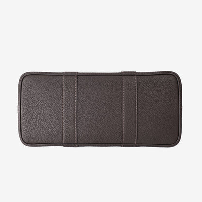 Hermès Garden Party 30 in Bai Brun Negonda Leather with Palladium-Plated Hardware
