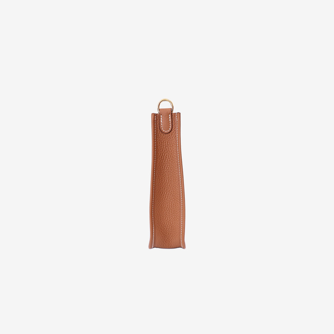Hermès Evelyne 16 in Gold Clemence Leather with Gold Hardware side view