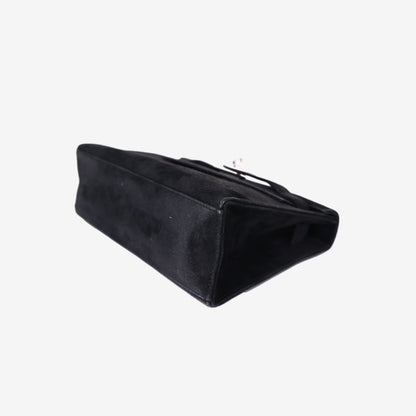Hermès Kelly Pochette in Black Veau Doblis Leather with Palladium Hardware