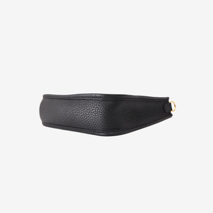 Hermès Evelyne 16 in Black Clemence Leather with Gold-Plated Hardware