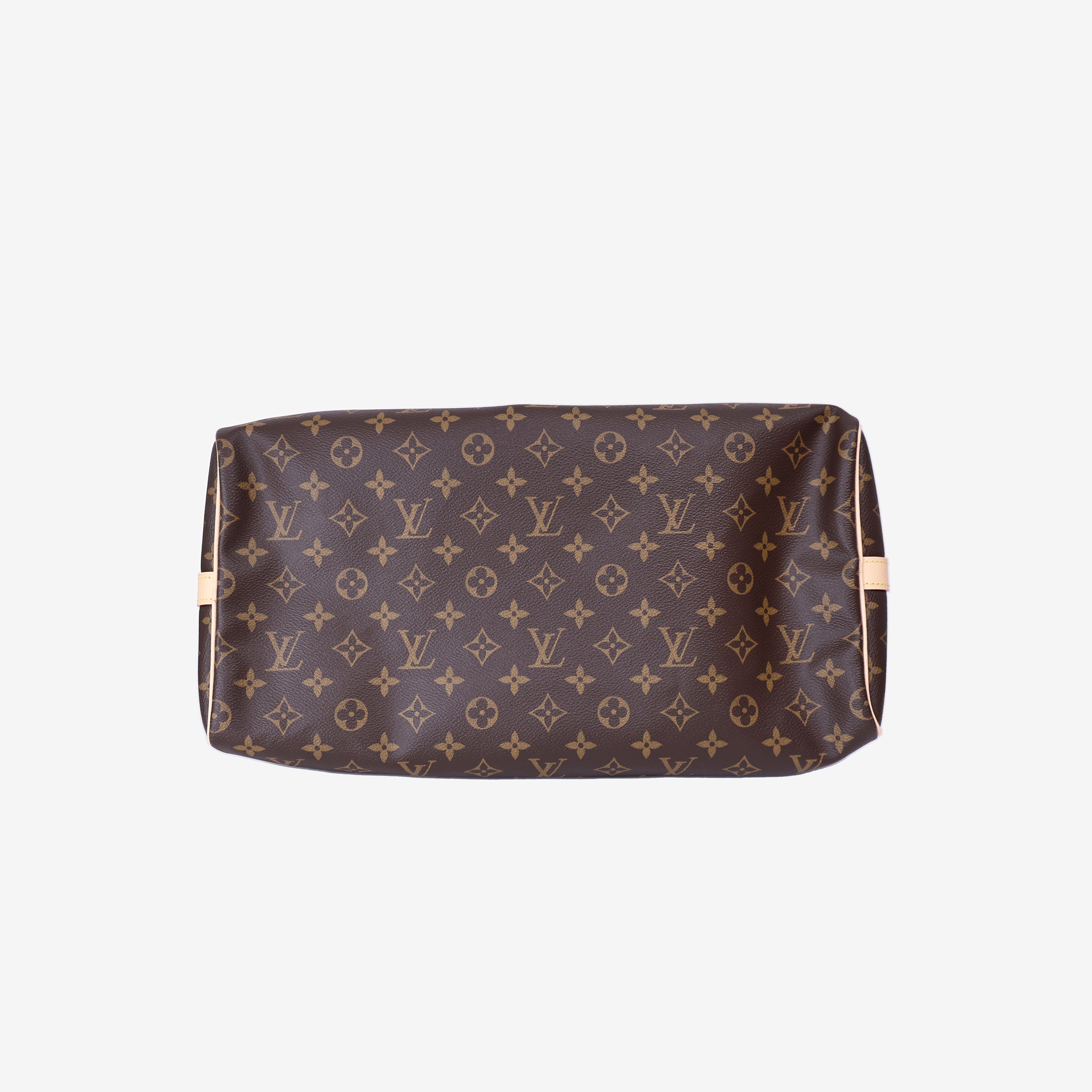 Louis Vuitton Speedy 40 in Brown Monogram Canvas Leather with Gold Hardware bottom view