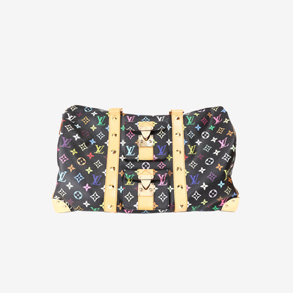 Louis Vuitton Speedy 45 Handbag in Noir Monogram Multicolor Canvas with Leather Trim (Contact to Enquire)