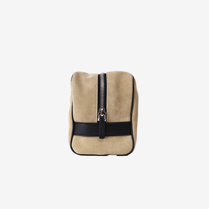 Chanel 26A Matthieu Blazy Large Zipped Pouch in Beige Calfskin Leather