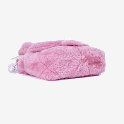 Chanel 22 Pink Shearling Flap Bag in Pink Shearling Lambskin Leather with Gold Hardware (Contact to Enquire)