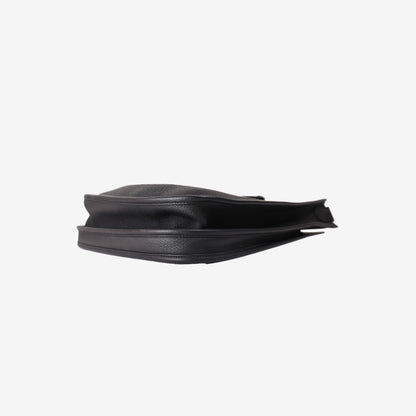 Hermès Evelyne 33 in Black Clemence Leather with Palladium-Plated Hardware