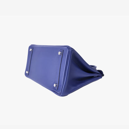Hermès Birkin 30 in Bleu Vache Trekking Leather with Palladium-Plated Hardware