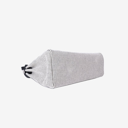 Hermès Herbag Zip 31 in Black/White Quadrille Canvas and Vache Hunter Leather with Palladium-Plated Hardware
