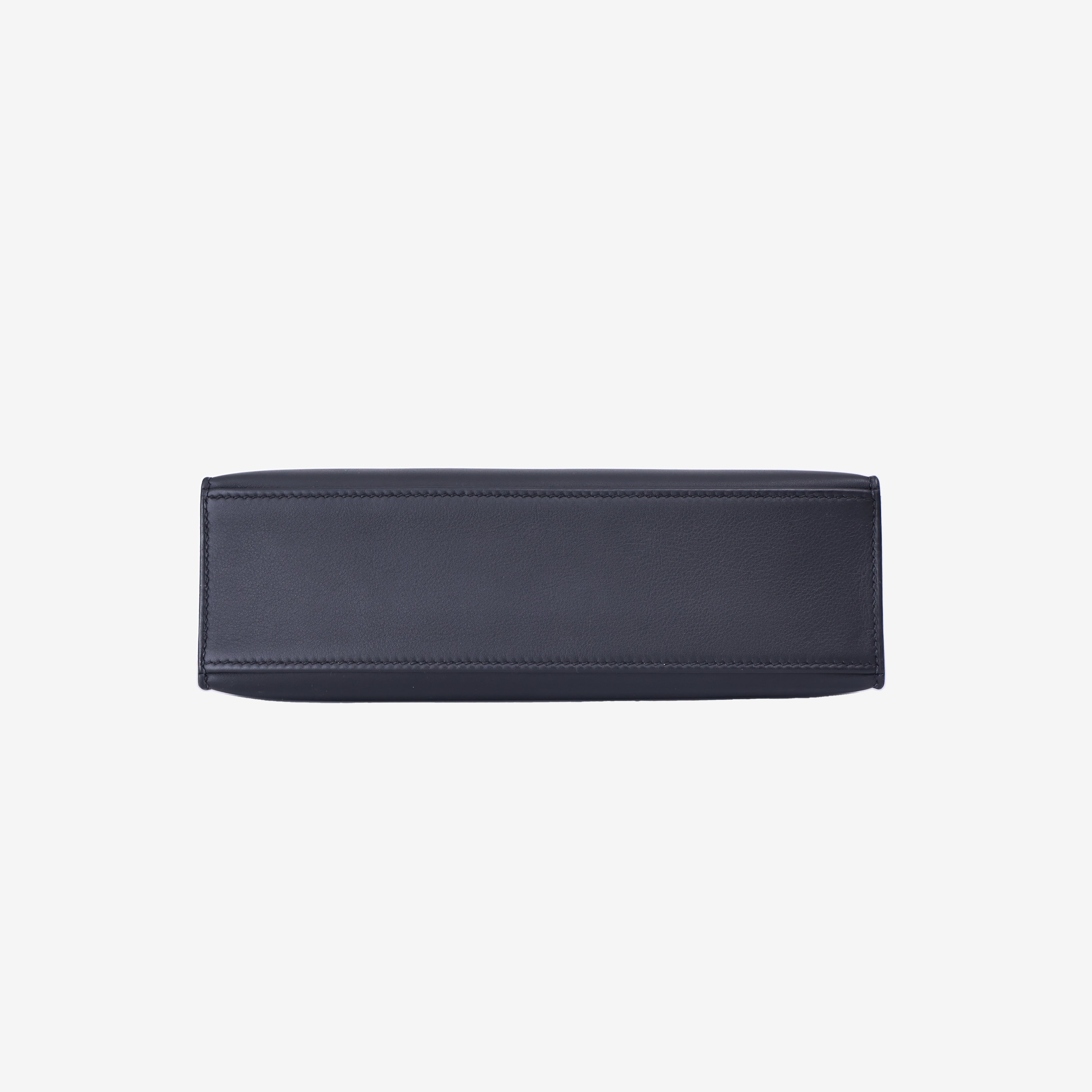 Hermès Kelly Pochette in Noir Swift Leather with Gold Hardware bottom view