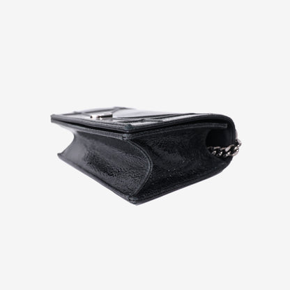 Dior Diorama Bag in Black Calfskin Leather with Silver Hardware