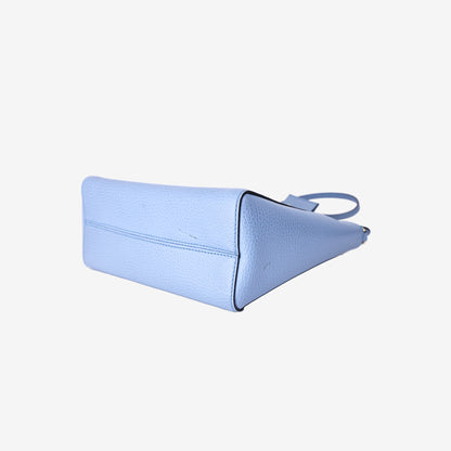 Gucci Mini Swing Tote Bag in Blue Calfskin Leather with Gold Hardware