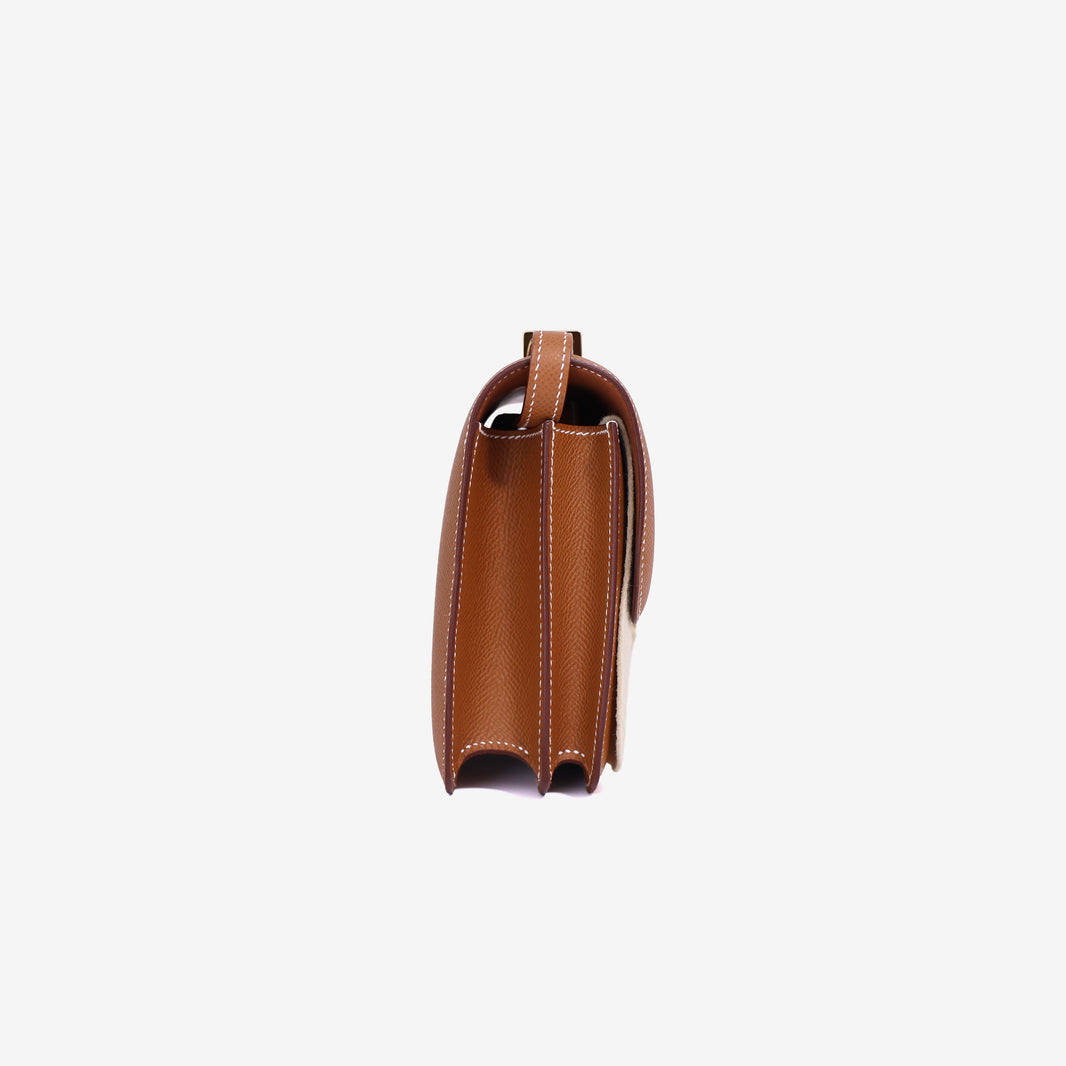Hermès Constance 18 in Gold Epsom Leather with Gold Hardware side view