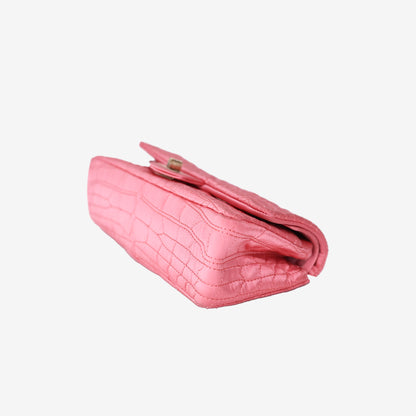 Chanel 2.55 Bag in Pink Satin with Gold Hardware