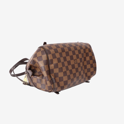 Louis Vuitton Rivington PM Handbag in Damier Ebene Canvas with Gold Hardware