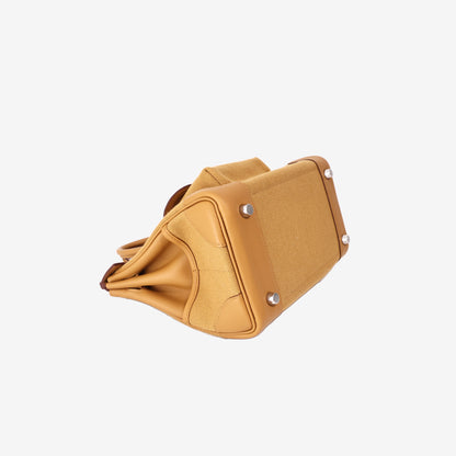 Hermès Birkin Cargo 25 in Desert/Sesame Toile Goéland and Veau Swift with Palladium Hardware