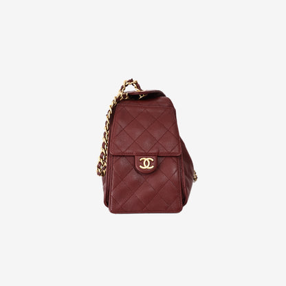 Chanel 25 Hobo Bag Small in Burgundy Caviar Leather with Gold Hardware (Contact to Enquire)