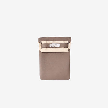 Hermès HAC à Dos 18 in Etoupe Togo Leather with Palladium Hardware