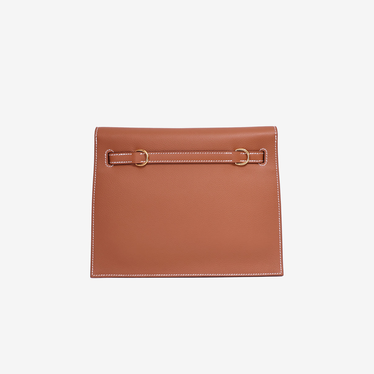 Hermès Kelly Danse in Gold Evercolor Leather with Gold Hardware back view