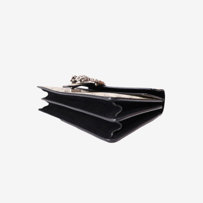 Gucci Dionysus GG Shoulder Bag in Beige Canvas with Silver Hardware