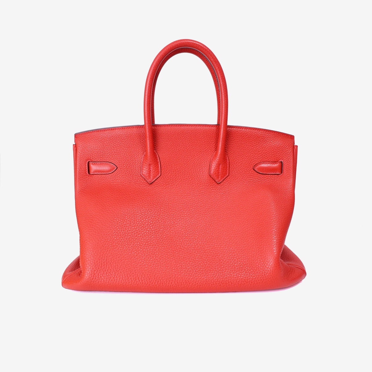 Hermès Birkin 35 in Red Epsom Leather with Palladium Hardware back view