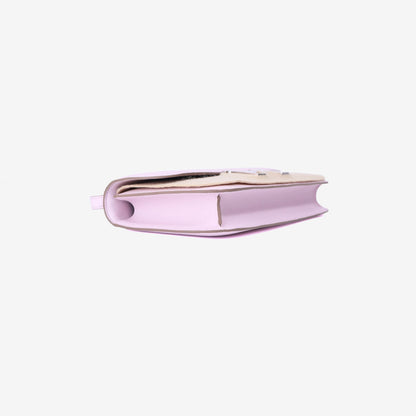 Hermès Constance Elan in Mauve Pale Epsom Leather with Palladium Hardware bottom side view
