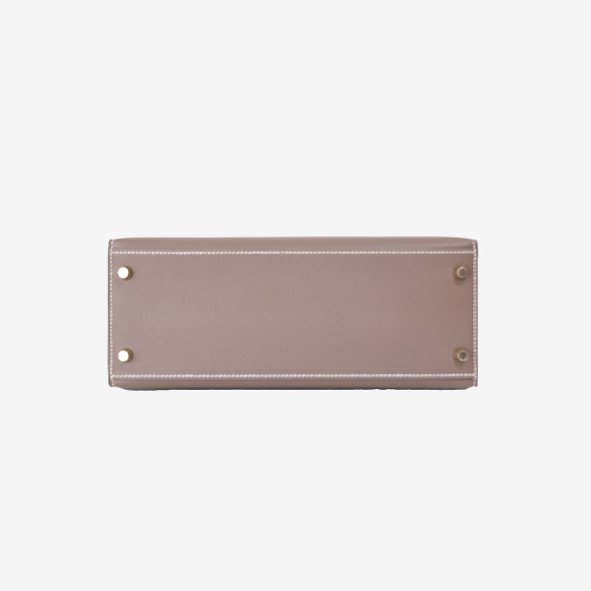 Hermès Kelly 28 in Etoupe Epsom Leather with Gold Hardware bottom view