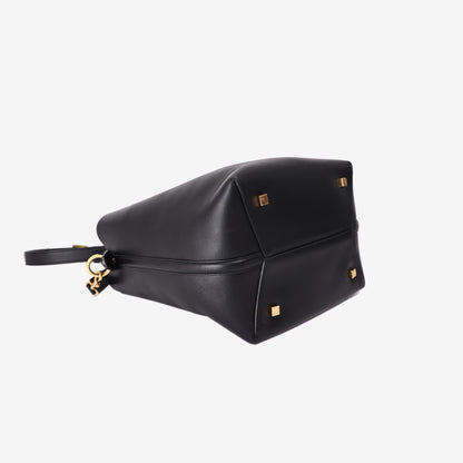 Saint Laurent Le 37 Bucket Bag in Black Calfskin with Gold Hardware