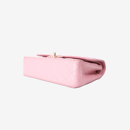 Chanel Classic Medium Flap Bag in Pink Caviar Leather with Gold Hardware
