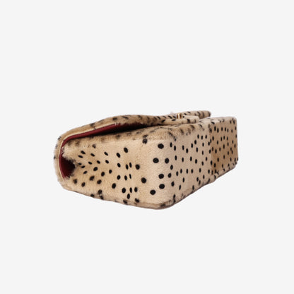 Chanel Medium Classic Flap Bag in Leopard-Print Pony Hair with Gold Hardware