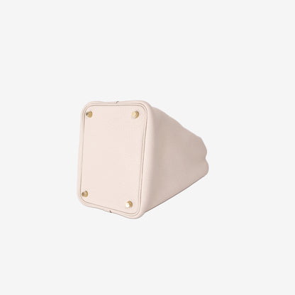 Hermès Picotin Lock 18 in Craie Clemence Leather with Gold Hardware