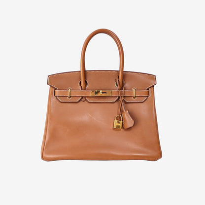 Hermès Birkin 30 in Gold Barenia Leather with Gold Hardware