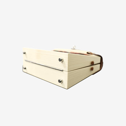 *RARE* Hermès Limited Edition Kellywood Perspective Cavalière Kelly 22 in Multicolour Mixed Leathers with Palladium-Plated Hardware