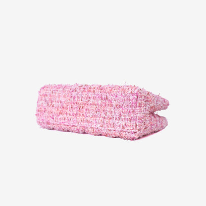 Chanel Small Kelly Nano Shopper in Pink Tweed Leather with Gold Hardware