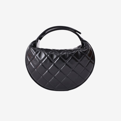 Chanel Mini Bow Hobo Pouch Handbag in Black Lambskin Leather with Gold Hardware (Contact to Enquire)