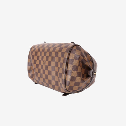 Louis Vuitton Rivington PM Handbag in Damier Ebene Canvas with Gold Hardware