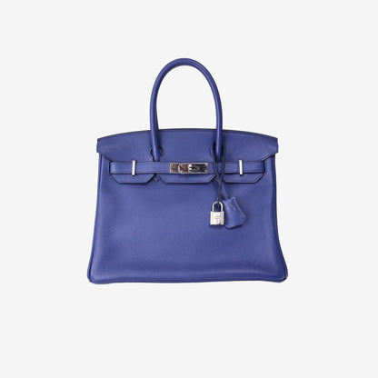 Hermès Birkin 30 in Bleu Vache Trekking Leather with Palladium-Plated Hardware