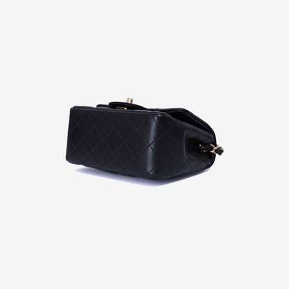Chanel Mini Classic Hand Bag in Black Lambskin with Gold Hardware (Contact to Enquire)