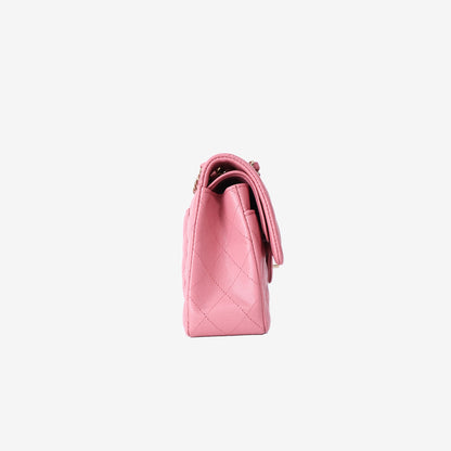 Chanel Classic Small Flap Bag in Pink Caviar Leather with Gold Hardware